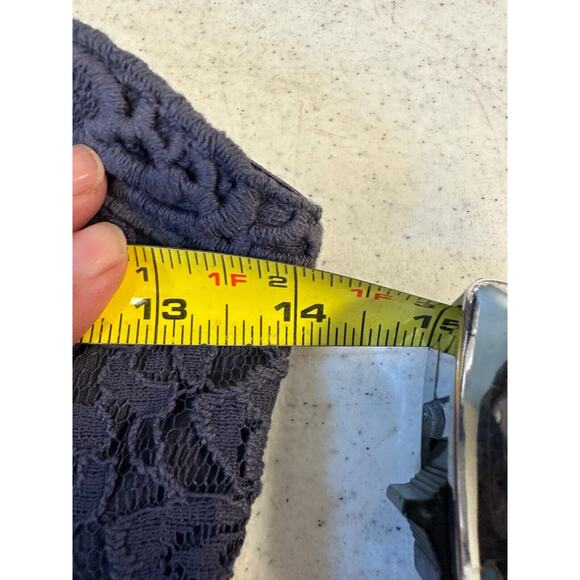 NEW Free People Strapless Lace Mini Dress Sz 0 Charcoal $148 Zipper Party E6 - Picture 5 of 6